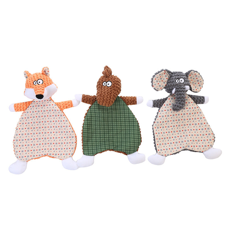 Kinyu New Design Premium Biting Crinkle Paper Dog Plush Toys