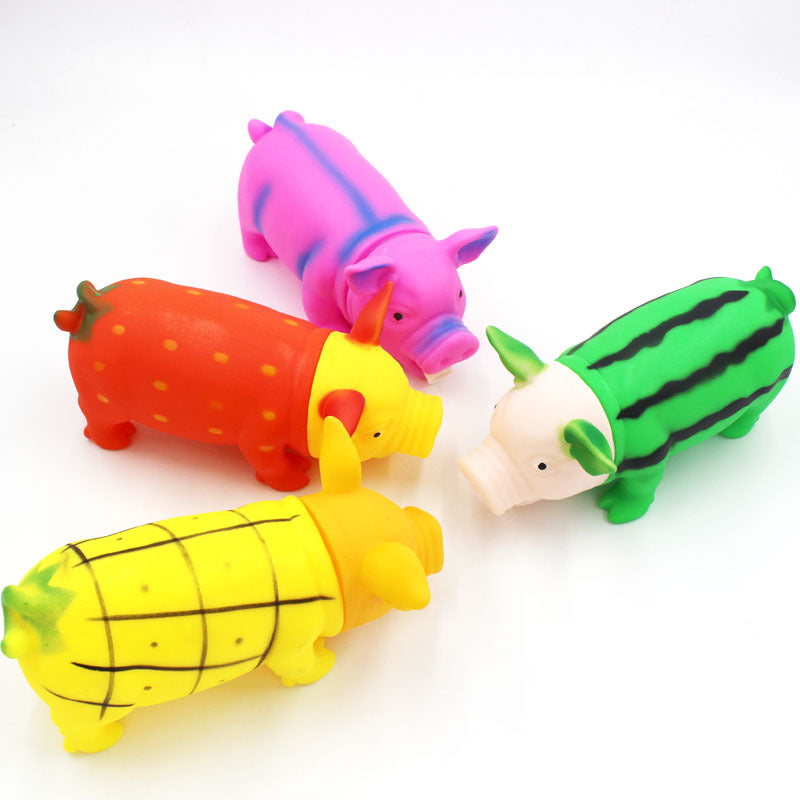 Piggy squeaker - hundeleke i gummi