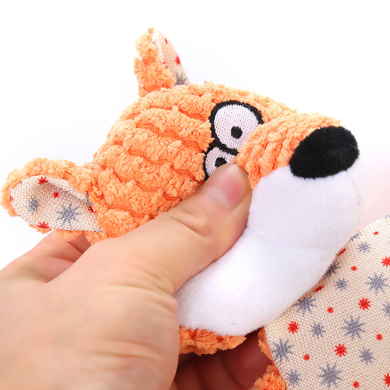 Kinyu New Design Premium Biting Crinkle Paper Dog Plush Toys