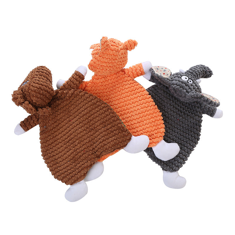 Kinyu New Design Premium Biting Crinkle Paper Dog Plush Toys